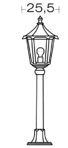 [ARI3058] Monaco - lant.+mat ip43 ik02, blanc, e27 100w max., lampe non incl., h - 3058