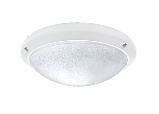 [ARI3649] Oria - hublot ext. ip54 ik10, rond, blanc, e27 60w max., lpe non incl. - 3649