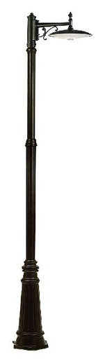 [ARI4072] Toscane - lant.+mat ip43 ik02, noir, e27 57w max., lampe non incl., ha - 4072