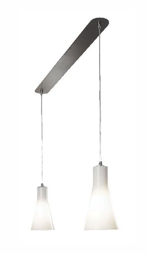 [ARI4177] Diana 140 - suspension double e27, ø140mm, verre opale, lampe non incl - 4177