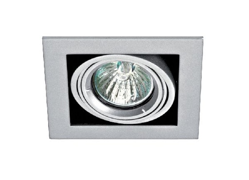 [ARI4180] Quadra 110 - encastré gu5,3, orientable et basc., gris, lampe non incl - 4180