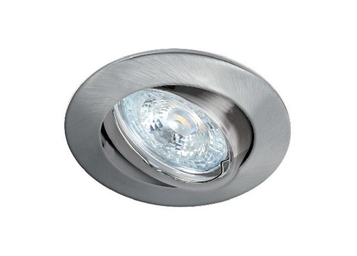 [ARI4560] Lunar 230 cx-encastré gu10, rond, basc., nickel, connex. s/outil, lamp - 4560