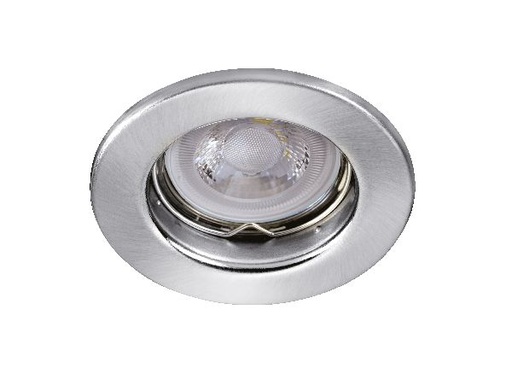 [ARI4605] Saturne - encastré gu5,3, rond, fixe, nickel, lampe non incl. - 4605