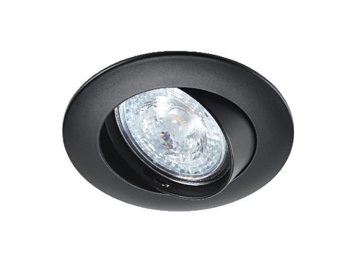 [ARI4786] Lunar 50-12 - encastré gu5,3, rond, basculant, noir, lampe non incl. - 4786
