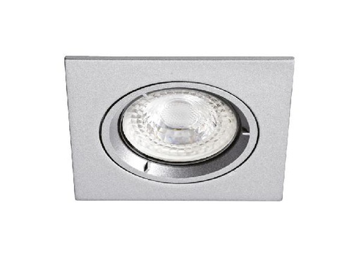 [ARI4971] Speed 50 c 230 - encastré gu10, carré, fixe, nickel, lampe non incl. - 4971