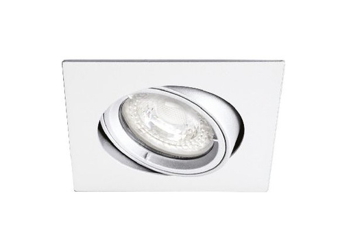[ARI4972] Speed 70 c 230 - encastré gu10, carré, basculant, blanc, lampe non inc - 4972