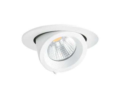 [ARI50123] Randy 1 - downlight rond, orientable, blanc, 50°, led intég 13w 4000k - 50123
