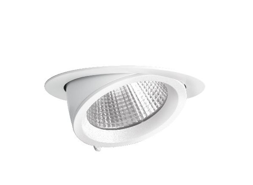 [ARI50192] Randy 3 - downlight rond, orientable, blanc, 70°, led intég 34w 3000k - 50192
