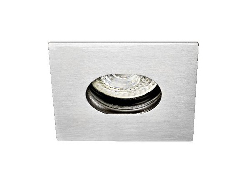 [ARI50216] Zeta - enc.gu5,3, ip20/65, cl.2, vol.1, carré, nickel, lpe led 8w 4000 - 50216