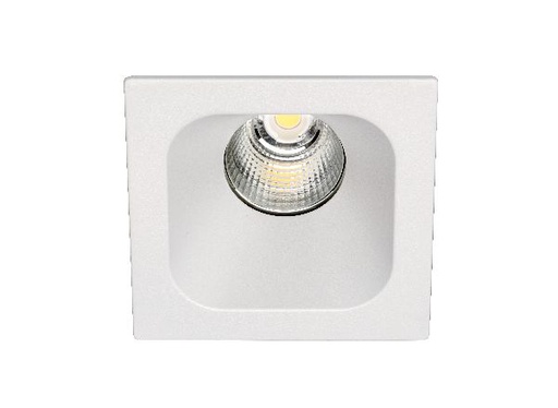 [ARI50445] Ivaro - downlight carré fixe blanc, ip44, led intég. 40° 13w 4000k 110 - 50445