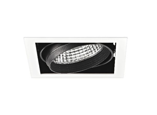 [ARI50471] Kit quadra mono -downlight orient. blanc, module led 34w 4000k 40° 340 - 50471