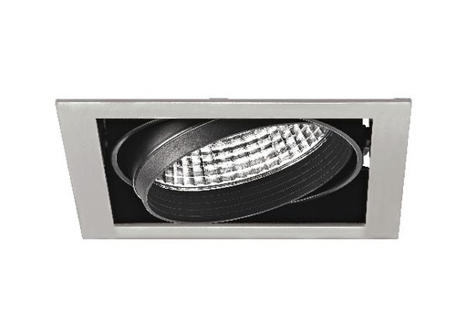 [ARI50472] Kit quadra mono -downlight orient. gris, module led 34w 3000k 40° 3300 - 50472