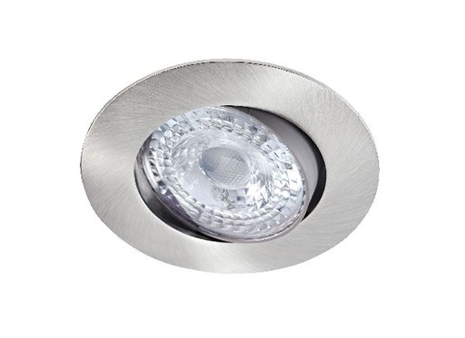 [ARI50537] K8 - encastré, basc. 20°, nickel, led intég. 8w 4000k 730lm, ugr <22, - 50537