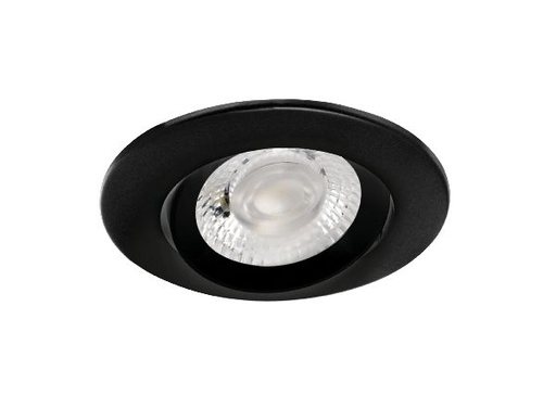 [ARI50726] Axel - encastré ip20/65 vol.2, bascul., noir, led 6w 550lm 3000/4000k - 50726