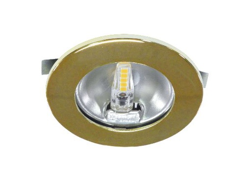 [ARI50771] S1200 - encastré rond doré ø70mm, led g4 1,8w 3000k 150lm incl. - 50771