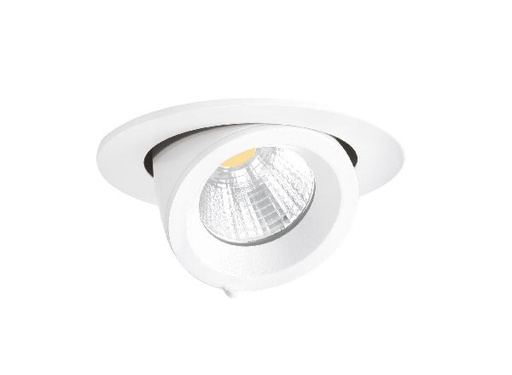 [ARI50778] Randy 1 - downlight rond, orientable, blanc, 50°, led intég 13w 3000k - 50778