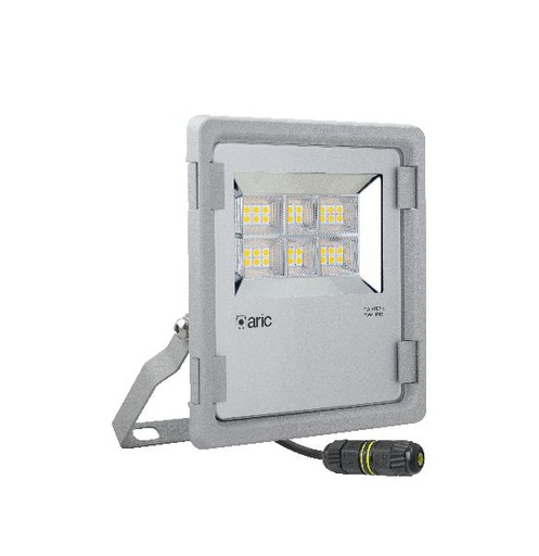 [ARI50836] Twister 3 - proj. ext. ip65 ik08, gris, 90° led intégré 70w 4000k 9100 - 50836