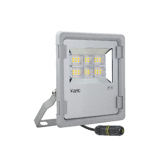 [ARI50837] Twister 3 - proj. ext. ip65 ik08, gris, 90° led intégré 70w 3000k 8400 - 50837