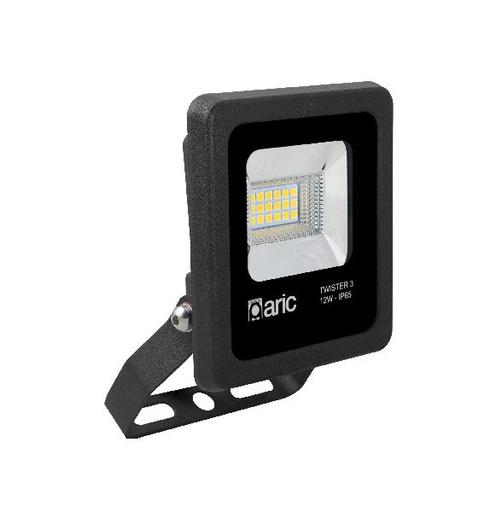 [ARI50984] Twister 3 - proj. ext. ip65 ik08, noir, 90° led intégré 12w 4000k 1550lm - 50983