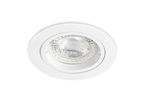 [ARI51169] Speed 50 - enc.gu10, ip20, rond, fixe, blanc, lpe led 6w 4000k 500lm i - 51169