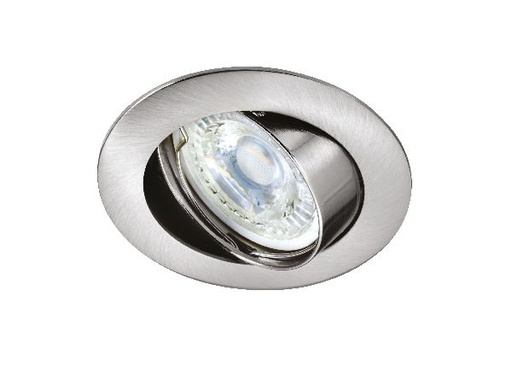 [ARI51177] Galaxy - encastré gu10, rond, basc., nickel, a/lpe led 6w 3000k 470lm - 51177