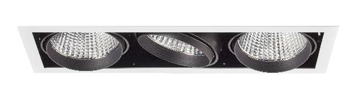 [ARI51179] Kit quadra tertio -downlight orient. blanc, 3 mod. led 34w 4000k 40° 3 - 51179