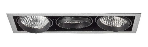 [ARI51181] Kit quadra tertio -downlight orient. gris, 3 mod. led 34w 4000k 40° 34 - 51181