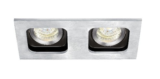 [ARI51188] Square 100-230 - encastré gu10, orient./basc., alu, a/lpe led 2x7w 300 - 51188
