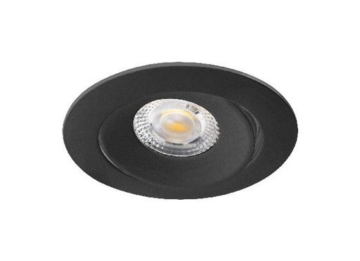 [ARI51227] Aspen tilt - encastré rond, basculant, noir, led 5w 36° 400lm 3000/4000k (cct) - 51226