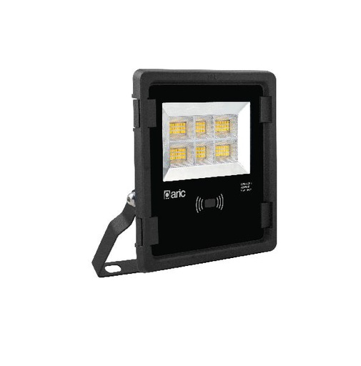[ARI51236] Twister 3 sensor, proj. ext. ip65 ik08, noir, led 90° 70w 4000k 7400lm, a/sensor - 51235