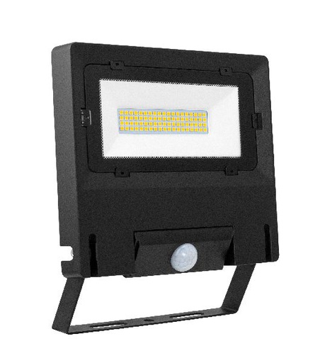 [ARI51269] Michelle - proj. ext. ip65 ik08 noir 110° led intég. 50w 4000k + détecteur pir - 51268