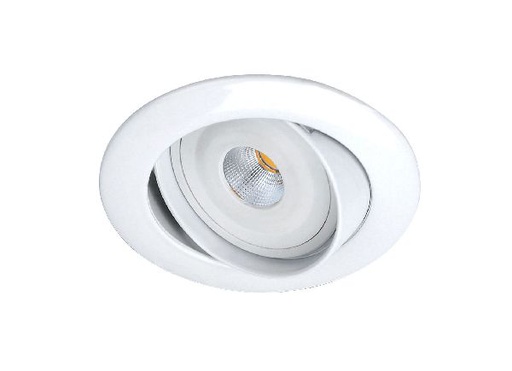 [ARI5204] Galaxy - encastré gu10, rond, basc., blanc, a/lpe led 6w 4000k 480lm i - 5204