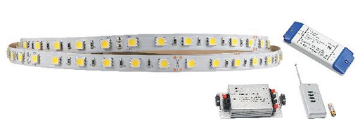 [ARI55213] Flexo-ruban n/protg. ip20 24v 17,2w/m 65 led/m rgb, lg 4m, alim.incl. - 55213