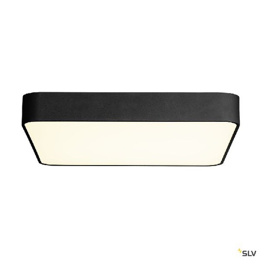 [DC1000725] MEDO 60, plafonnier intérieur, carré, noir, LED, 38,4W, 3000K, variable 1-10V 1000725