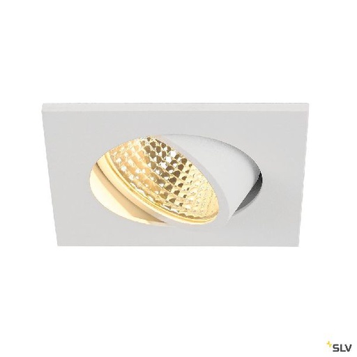 [DC1003063] NEW TRIA 68, encastré de plafond intérieur, simple, carré, blanc mat, LED, 5,3W, 1003063