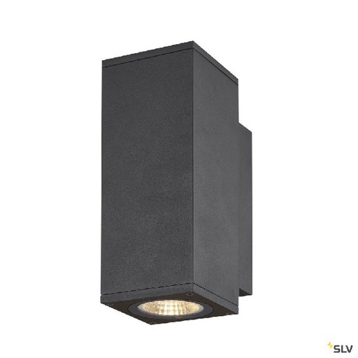 [DC1003418] ENOLA, applique ext, carré, S, anthracite, LED, 7W, 3000K/4000K, IP65, up/down 1003418