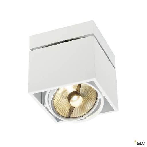 [DC117101] KARDAMOD, plafonnier intérieur, simple, carré, blanc, GU10/QPAR111, 75W max 117101