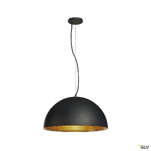 [DC155930] FORCHINI M 50, suspension intérieure, Ø 50 cm, noir/or, E27, 40W max 155930