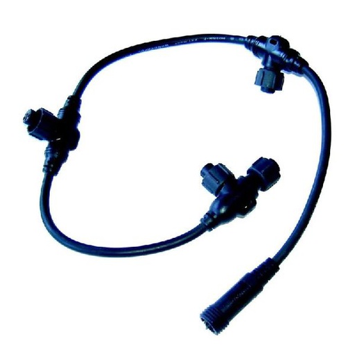 [FES-90380-B-Z] Collecteur Noir HO5RNF 0.5m 3 Sorties - Festilight 90380-B-Z