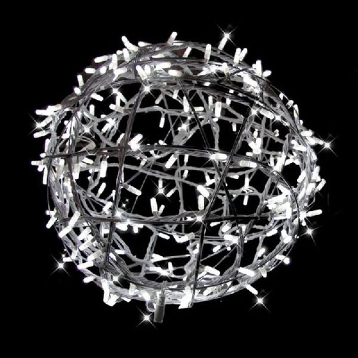 [FES-98606-AWP0-Z] SATURN - Sphère ø60cm230V Blanc pétillant - Festilight 98606-AWP0-Z