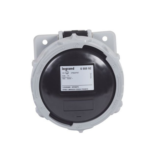 [LEG555592] Socle Tableau 63A 3P+T 500V Ip67 legrand 555592