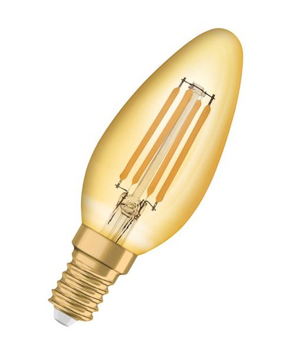 [OSR293434] LED 1906 clb35 fil gold E14 4w 410lm - 293434