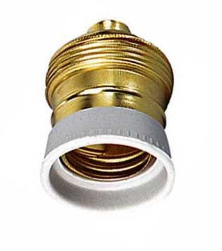 [DO47121] Douille E27 Laiton Porcelaine 4A 220V filtage 10mm sans vis 