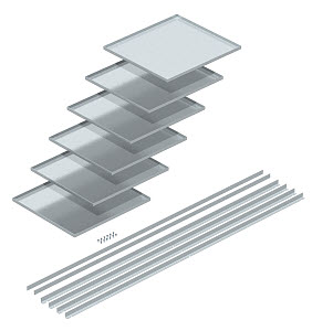 [OBO7425320] Kit de 6 cassettes avec profilés OKA RK 400 15 7425320