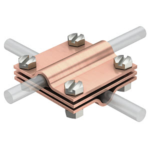 [OBO5314135] Raccord en croix 254 DIN 8-10 CU 5314135