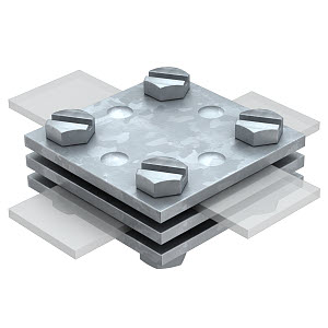 [OBO5314615] Raccord en croix 256 DIN 30 FT 5314615