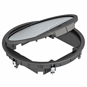 [OBO7405512] Boîtier de sol à bord recouvrant GESR9 SR U 7011 7405512