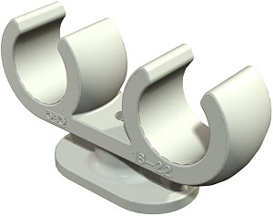 [OBO2140721] Collier de serrage sur socle 2962 2x22 2140721