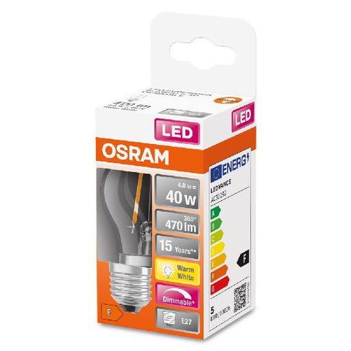 [OSR436800] LED SuperStar CL P FIL 40 dim 4,5W/827 E27 - 436800