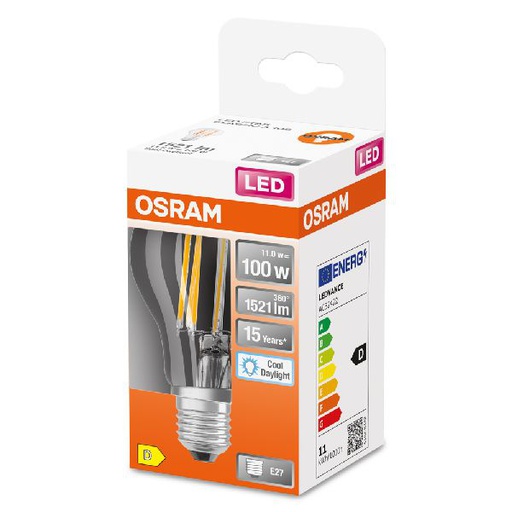 [OSR466050] LED Star FILAMENT CLA 100 klar non-dim 11W/865 E27 1521LM BOX - 466050